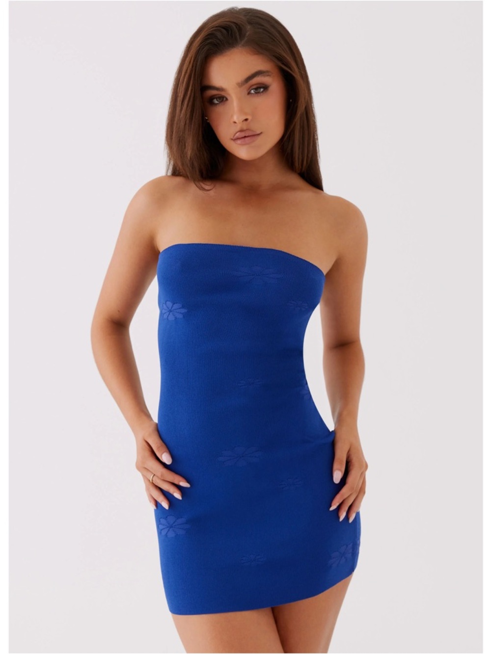 Peppermayo Ashton Strapless Knit Mini Dress